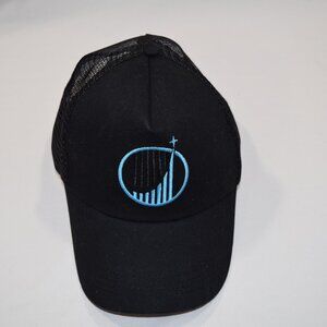 Visor Rope Trucker Adjustable Hat - Black & Blue New Never Used